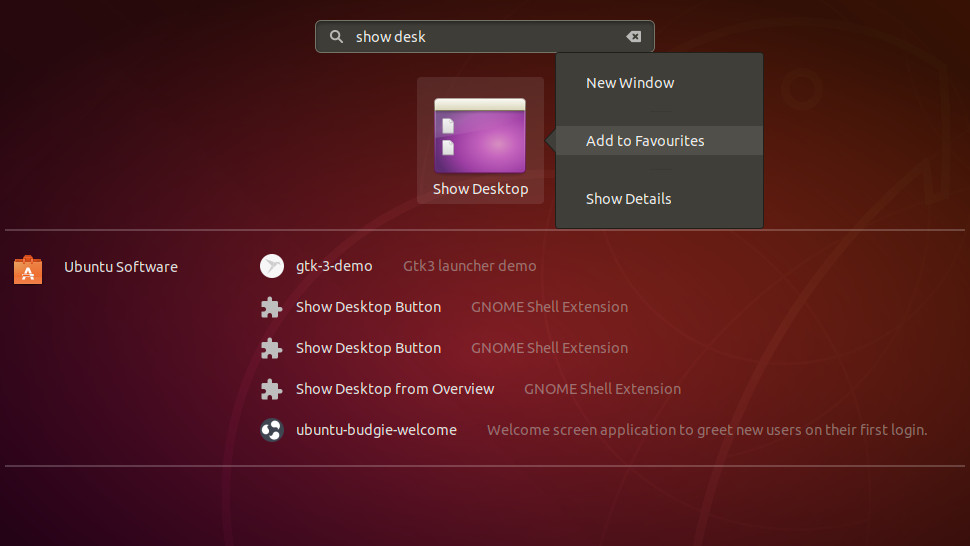 Ubuntu Show Desktop Icon