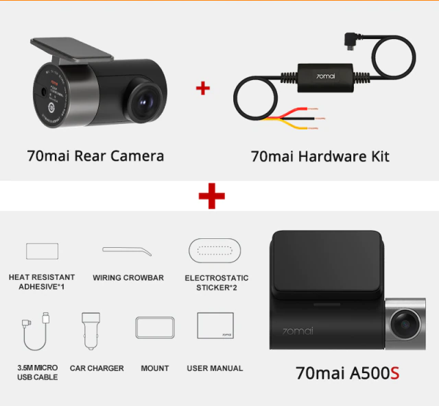 70mai Pro Plus dash cam kit