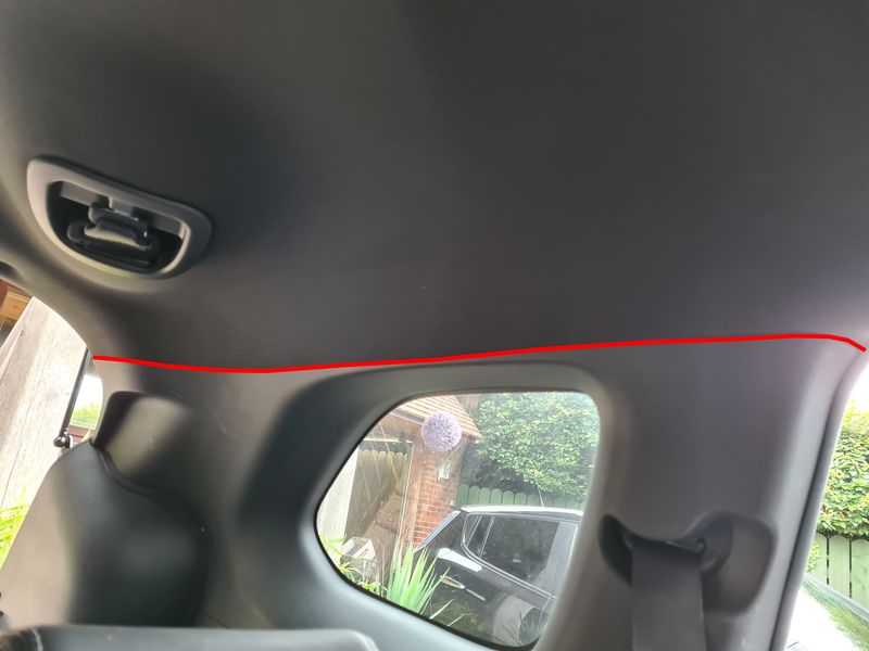 Rear Outlander dash cam cable routing